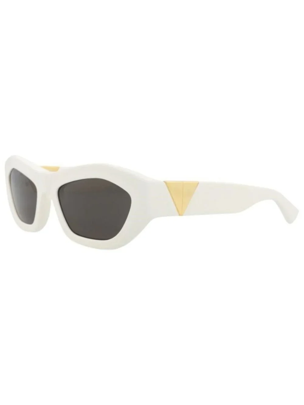 New Bottega Veneta Womens Round/Oval White White Grey Fashion Designer Sunglasse